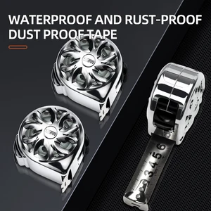 Thép không gỉ, chống ăn mòn, thước kẻ có thể thu vào, thiết kế rỗng, dụng cụ đo gỗ, 5m * 25 mm 9 Công cụ cơ khí bán hàng chính - №10