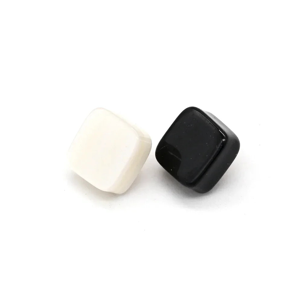 DOTOLLE 20Pcs 12mm Small Square Shape Pearl Buttons for Garment Shirt Blouse Skirts Cardigan Sewing Accessories