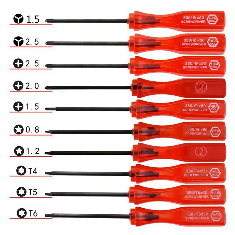 

10pcs/set Mini Multi-Function Magnetic Precision Screwdriver for Apple iPhone Smartphone Tablet PC Repair Tools