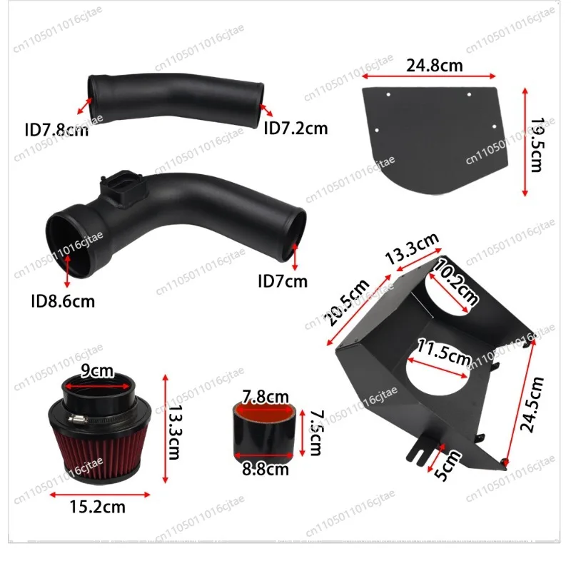 For Factory Modified Car Intake Pipe Modified Intake Pipe Sleeve, Suitable for F10 520i/528i 2.0L