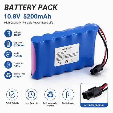[New] Replacement Battery for Ailuo ALK-88 Fusion Splicer Rechargeable Power Supply with Fiber Optic