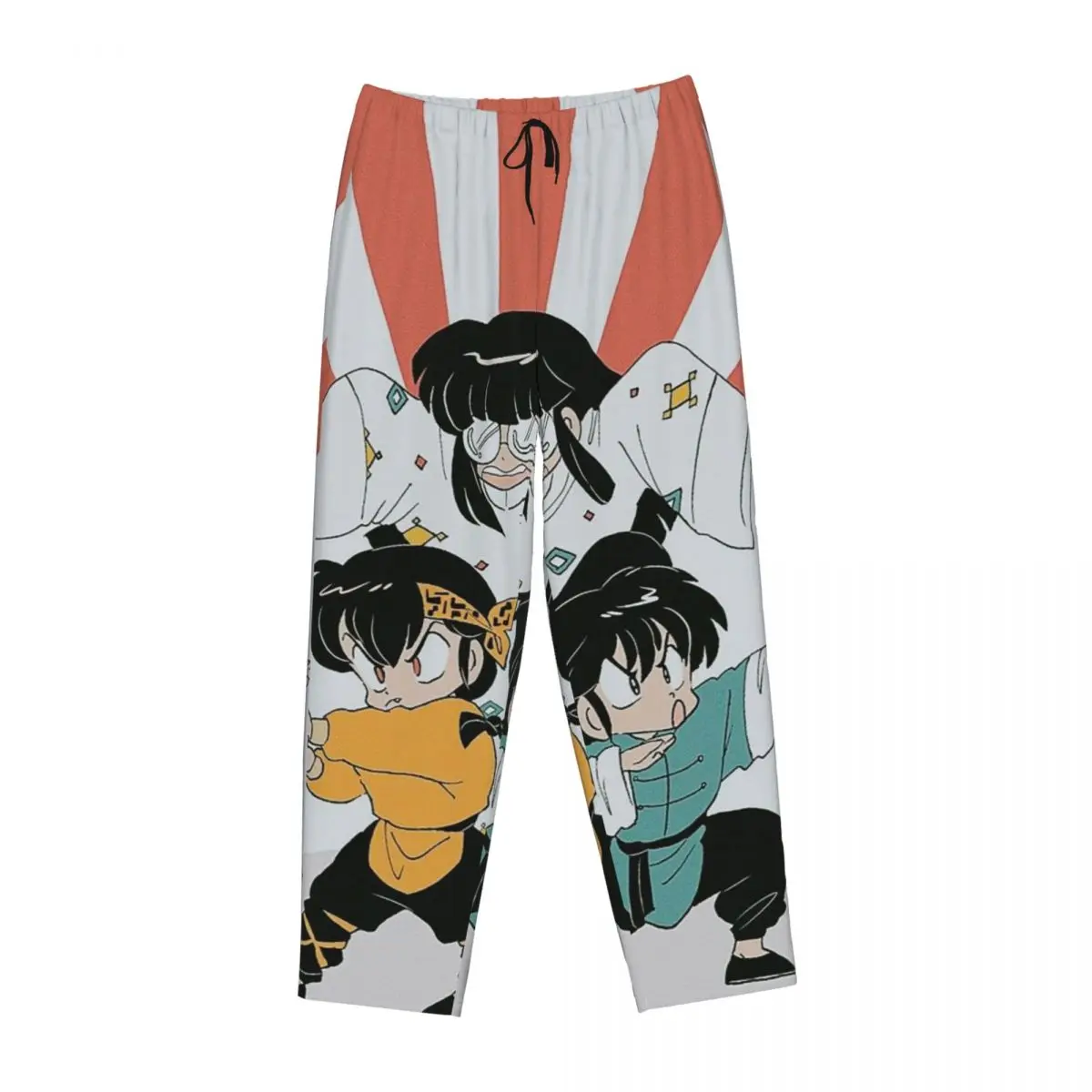 Custom Ranma 1/2 Saotome Pig Girls P Chan Women Pajama Pants Lounge Sleep Sleepwear Bottoms with Pockets