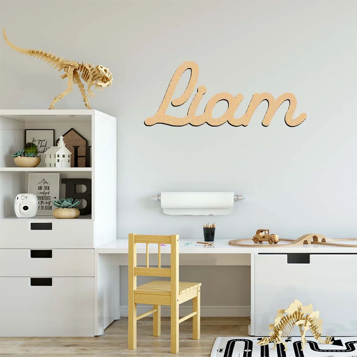 

1 шт. Деревянный декоративный элемент DIY Liam с индивидуальным текстом, вырезанный лазером, из необработанного дерева для росписи или декорирования блестками