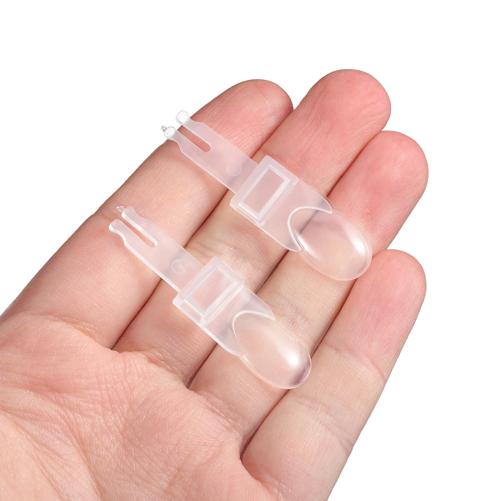 

2PCS Nail Color Show Detachable Manicure Color Distinctive Exhibition for Shop Salon DIY (White)