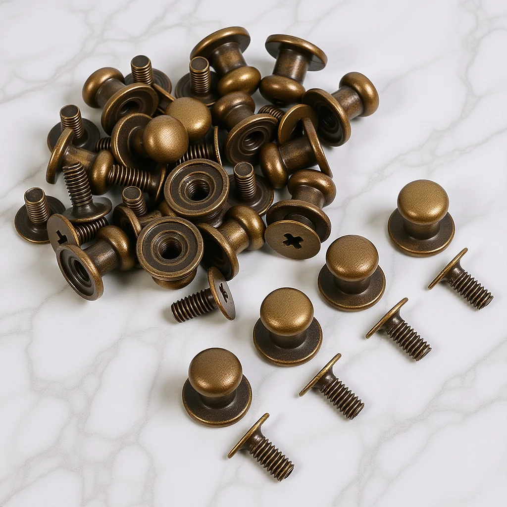 

20 set Mini Drawer Pulls Small Metal Cabinet Handles Bronze Finish For Furniture Decor Chest Knobs Vintage Style
