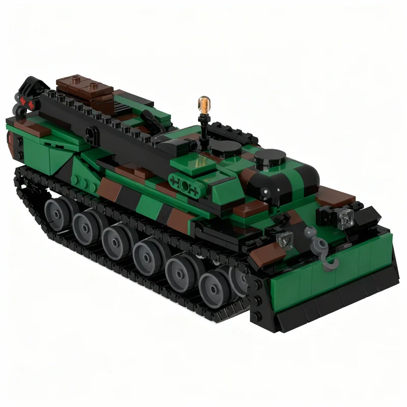 Art Craft Building - 625pcs MOC City Army Recovery Tank