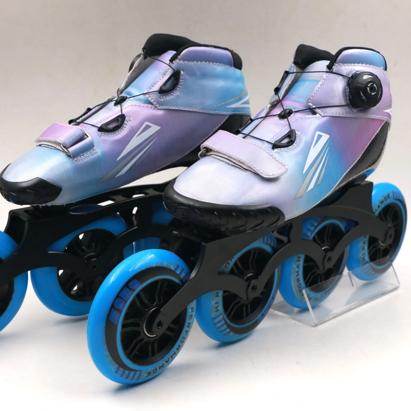 

multi-colorful carbon fiber professional inline skates speed skate with CNC frame inline speed skating use good bearing