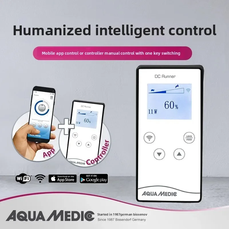 TLF Germany  Intelligent Frequency Conversion DC Filtration Circulation Pump 25W Plastic Amphibious Low Noise Submersible Fish