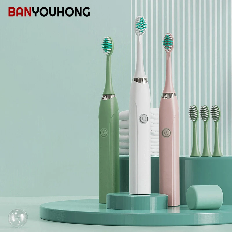 

Gift Home Vibrating Soft Hair Multi-stop Waterproof Multi-brush Head Charging Automatic Ultrasonic Adult Electric Toothbrush