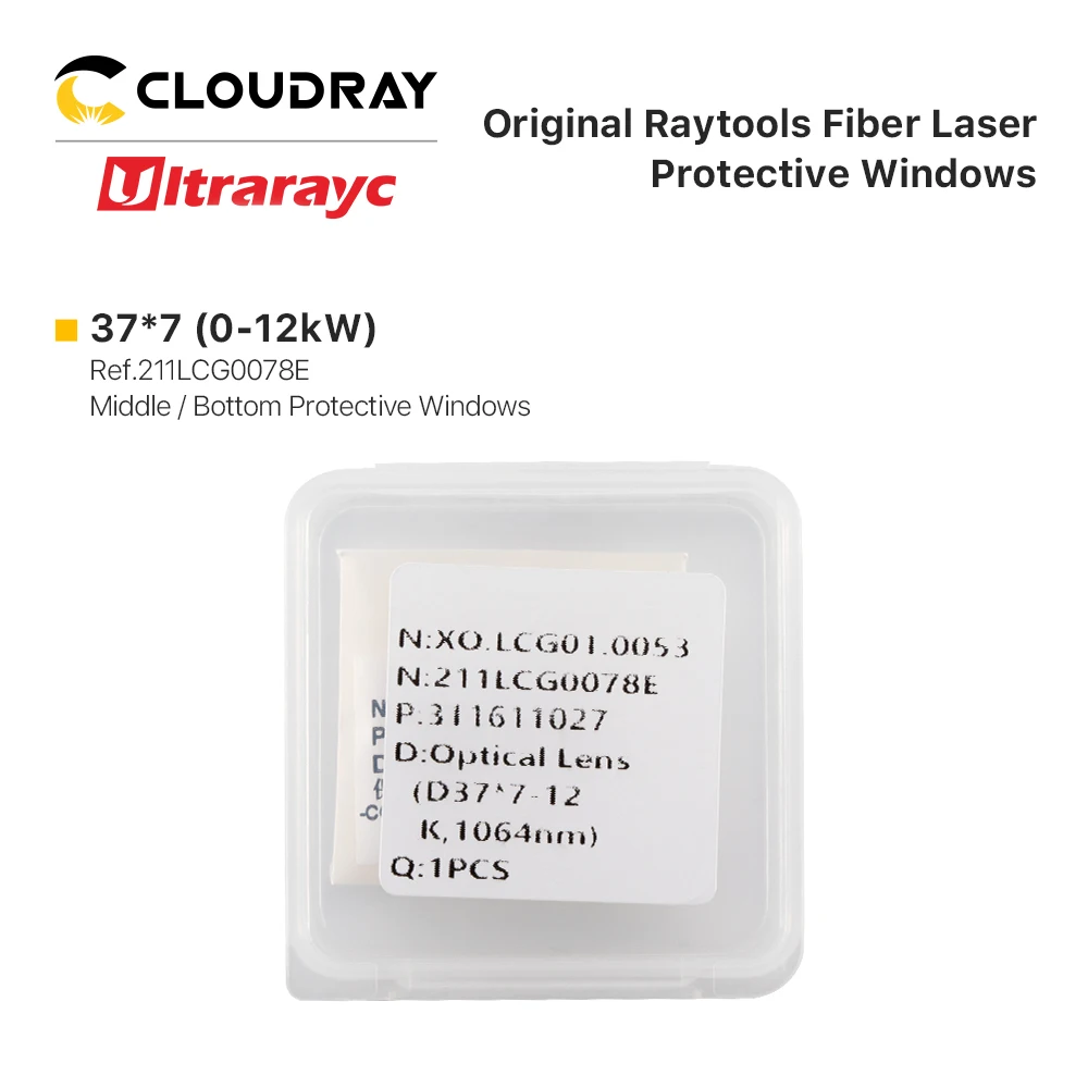 Original Raytools Protective Windows 27.9*4.1 24.9*1.5 37x7mm Protective Lens for Raytools BT210S BT240S BM109 BM110 BD04K Head