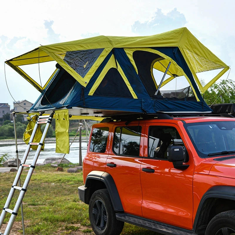 High Quality Soft Rooftop Tent 2 Person Waterproof Lightweight Four Season SUV Camping