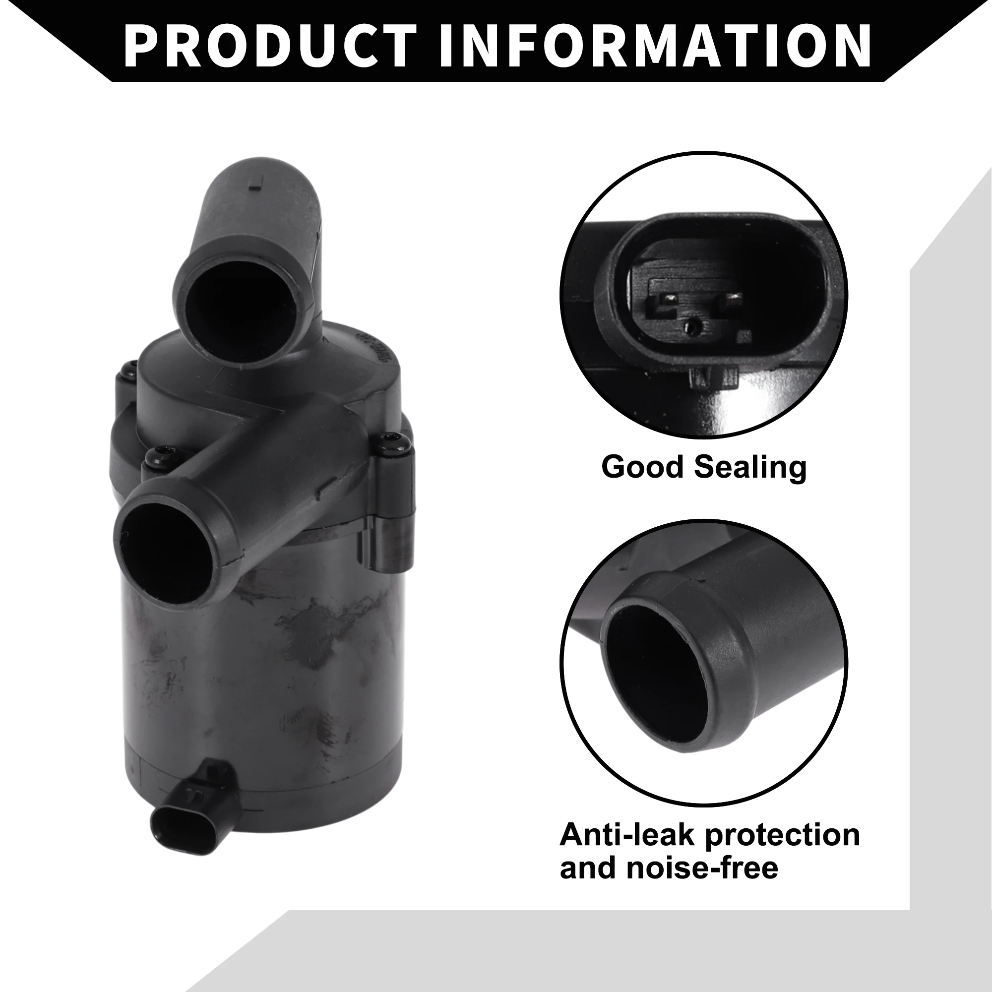 UXCELL Pompa acqua di raffreddamento ausiliaria per Mercedes-Benz Actros MP4/MP5 OM460.907-OM936.916 Pompa del liquido di raffreddamento ausiliaria per auto