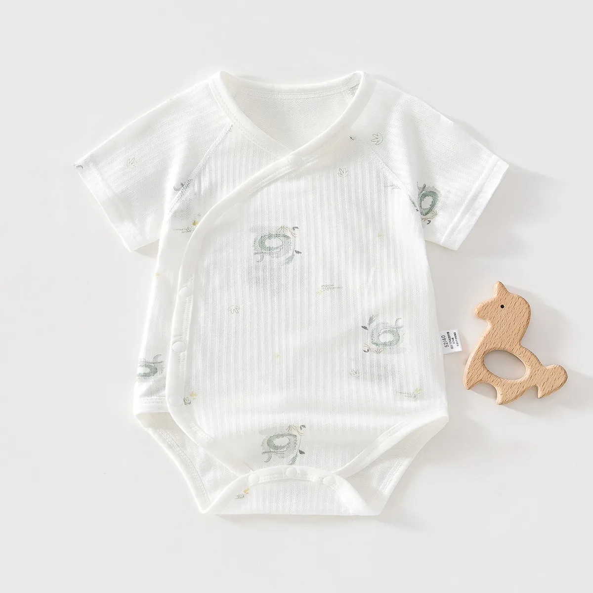 0-12M Baby Unisex Summer Ligthweight Breathable Romper Newborns Artifical Cotton Skin-friendly Onesie Kid Casual Comfy Bodysuit