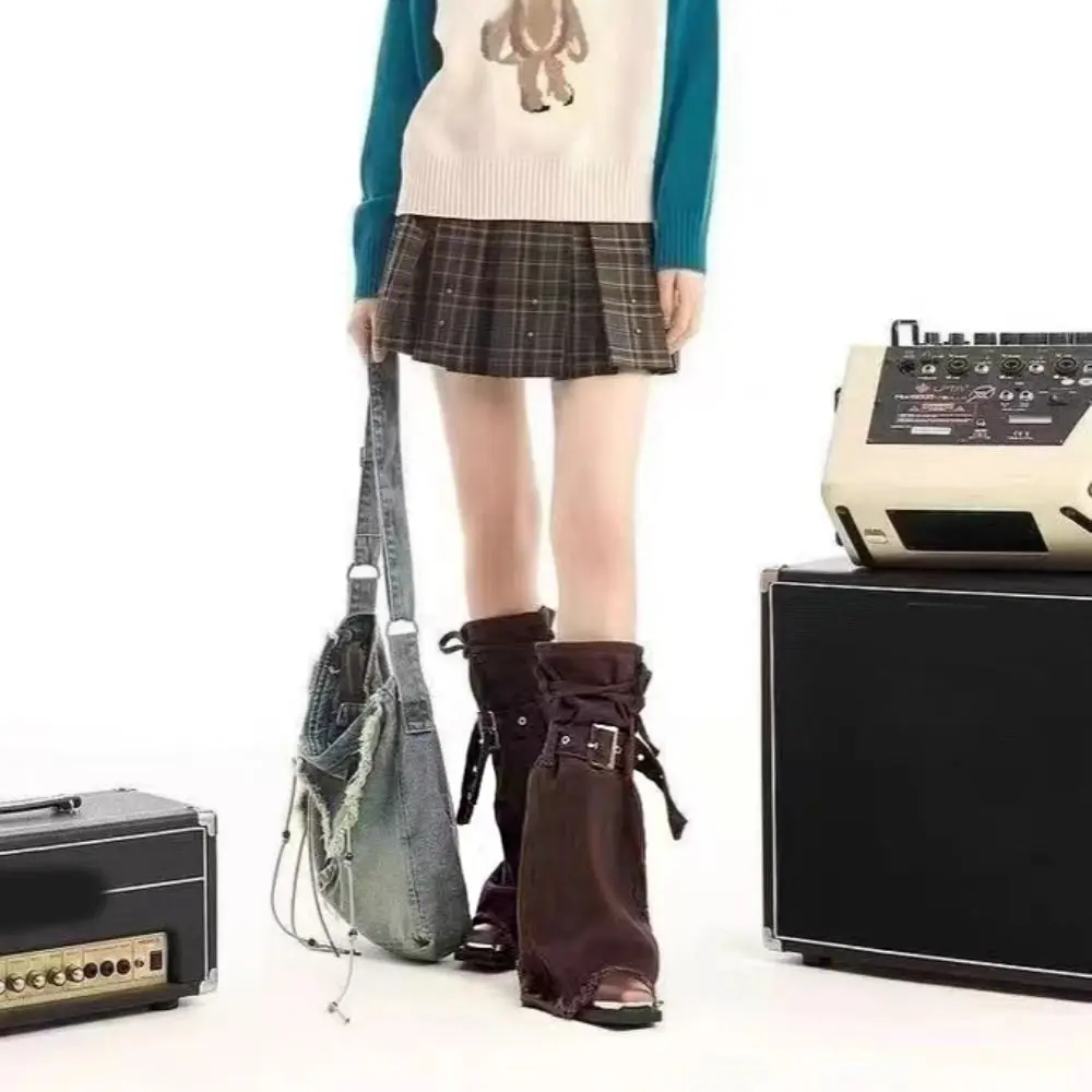 Casual Y2k Leg Warmers JK Spicy Girl Trumpet Leg Covers Footcover Retro Long Stockings Fall Winter