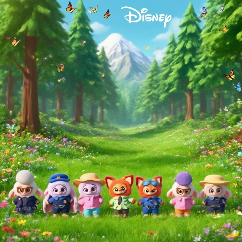 Caja ciega de la serie Zootopia de Disney, Judy Nick, felpa de vinilo, colgante de personaje de dibujos animados, caja de juguetes de moda, regalo de Navidad, 2026