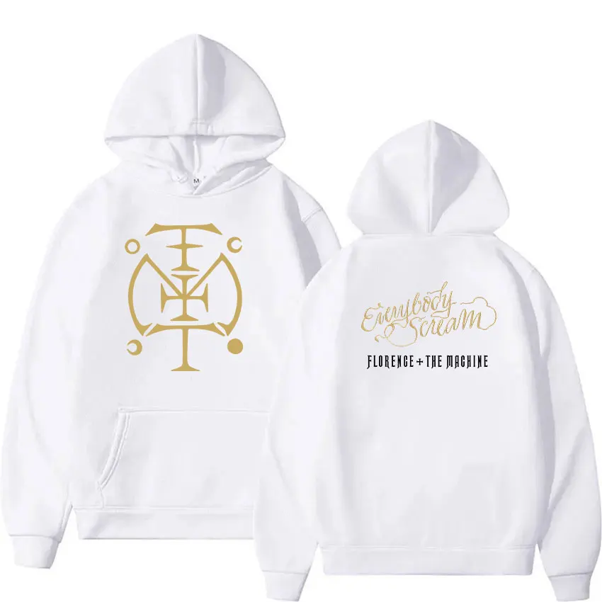 Florence The Machine Everybody Scream Tour 2026 Print Hoodie Men Women Fleece Clothing Fashion Long Sleeve Oversized Sweatshirt