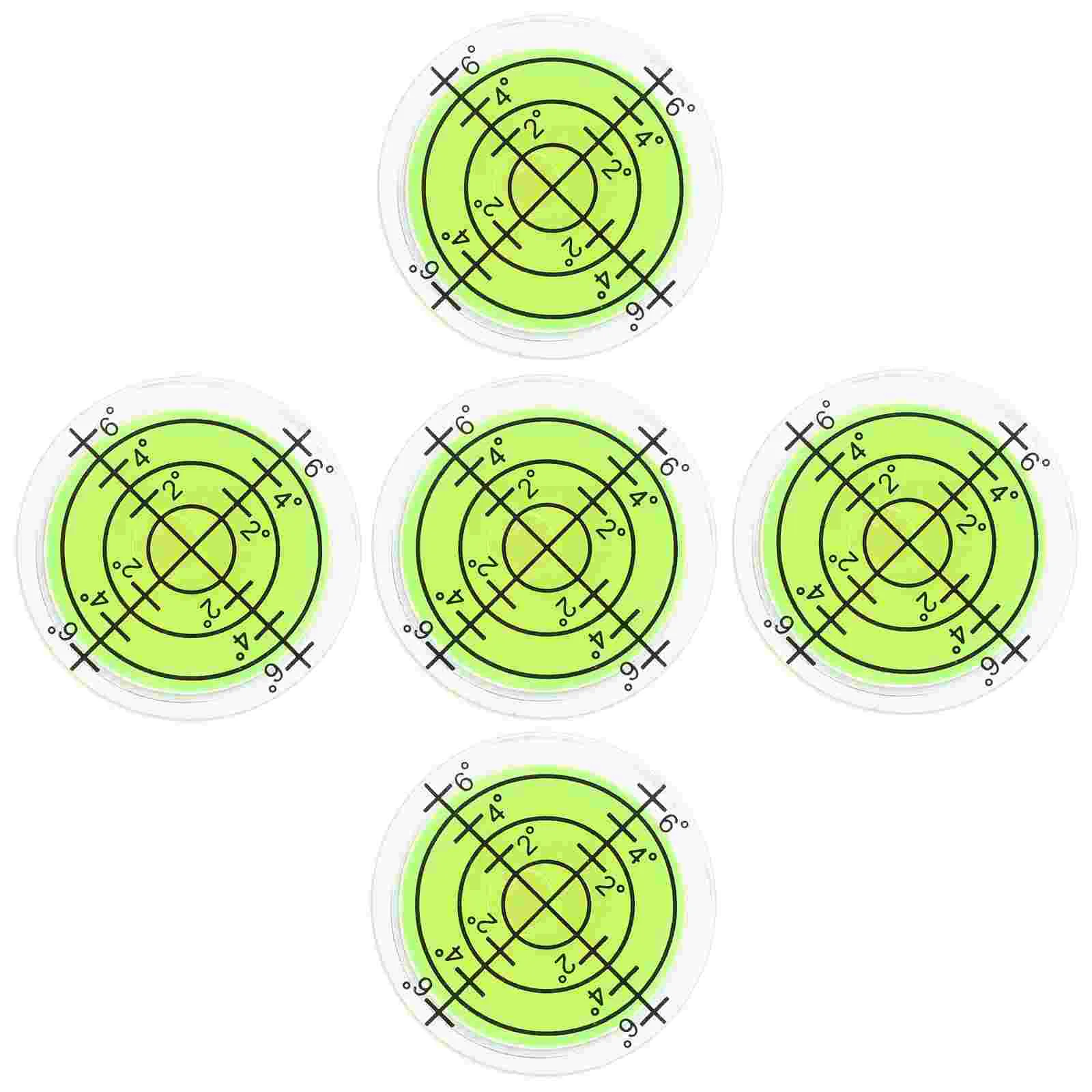 5pcs Bubble Level Replacement Bubble Level Measuring Tool Round Rv Bubble Level Tool
