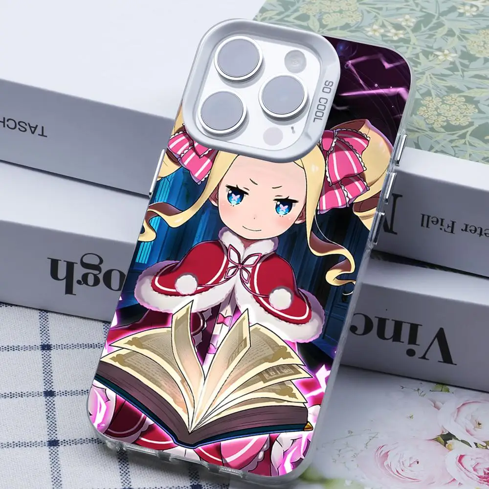 ReZero Beatrice Mobile Phone Case for iPhone 17 16 15 14 13 12 11 X XR XS 8 7 Pro Max Plus Translucent White Cover Pretty Cover