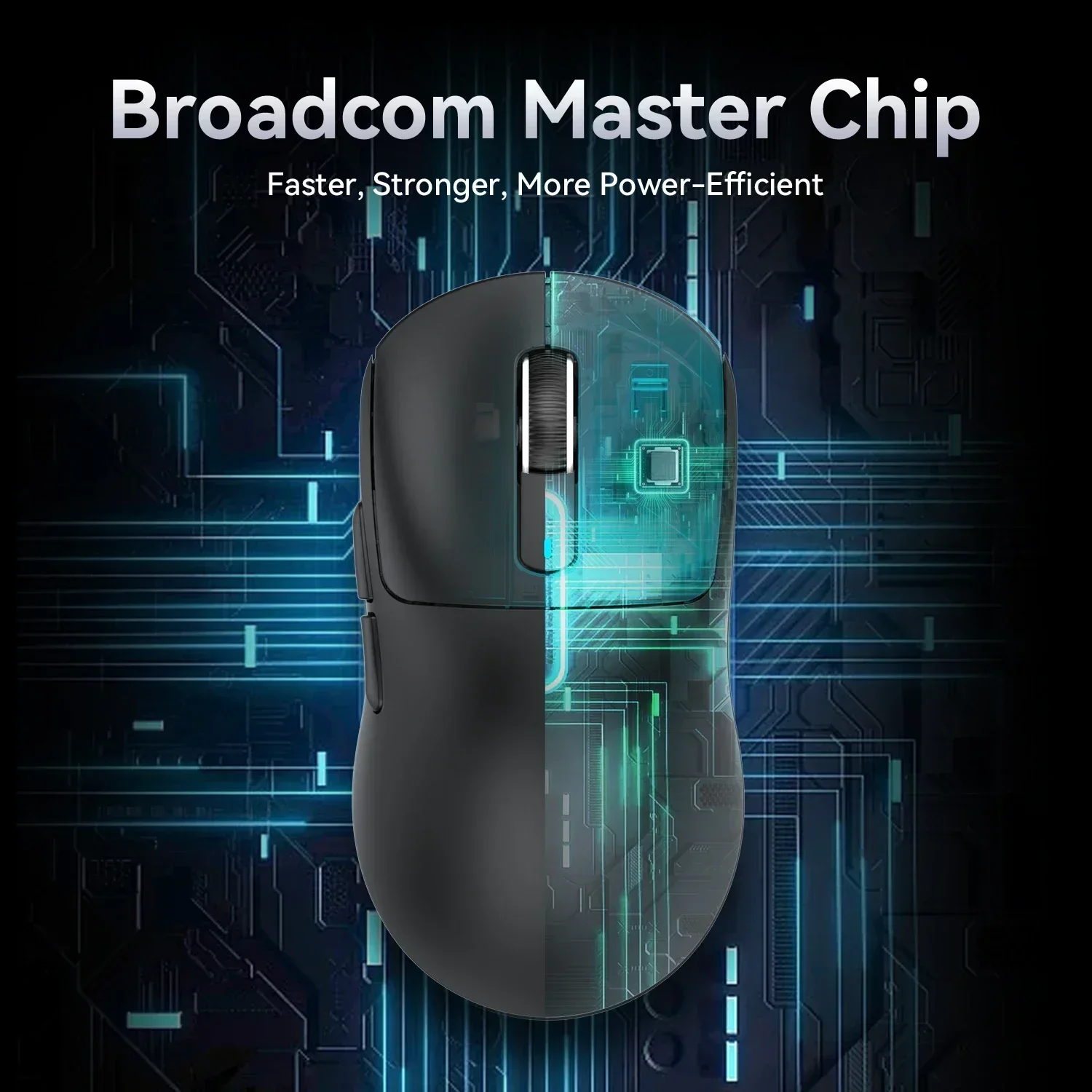 Attack Shark X3 PixArt PAW3395 Bluetooth Mouse 2.4G Tri-Mode Connection, 26000dpi, 650IPS, 49g Lightweight Macro Gaming Mouse