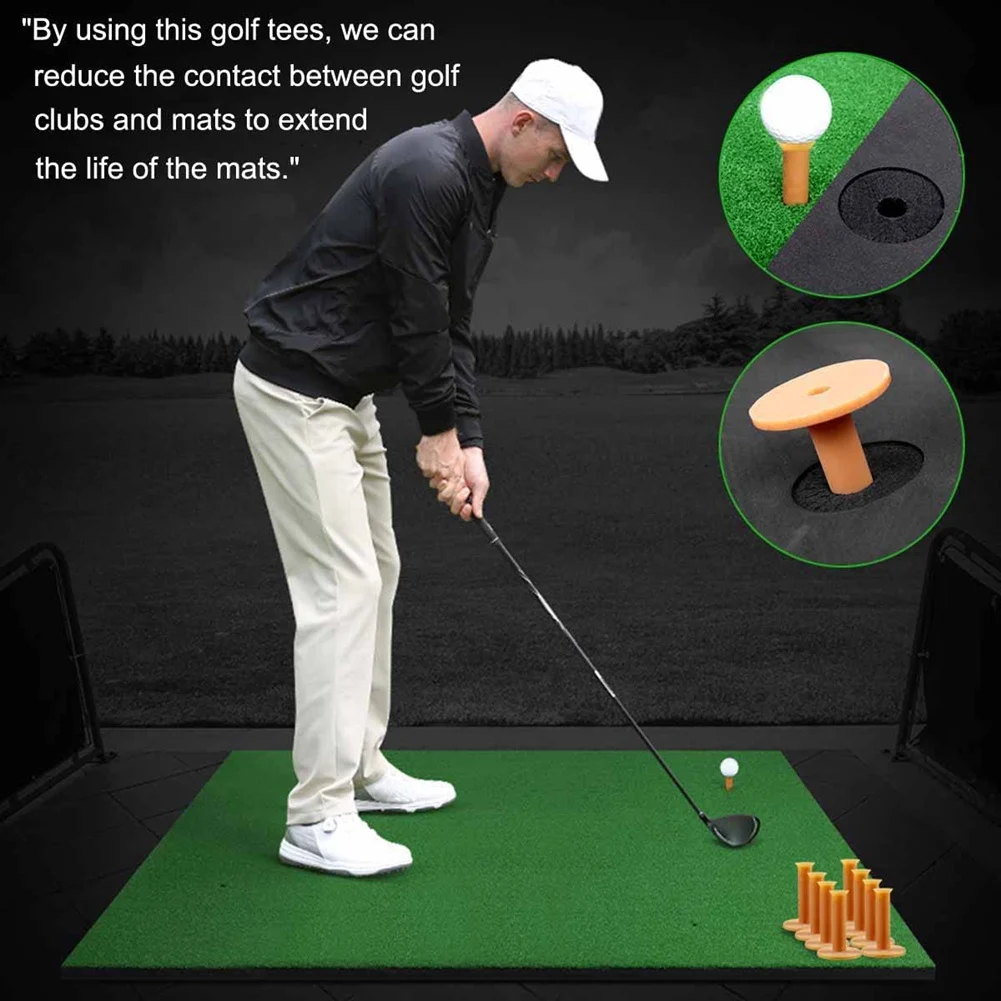 

20Pcs Golf Rubber Tees, Rubber Tees, for Golf Hitting Practice Mats