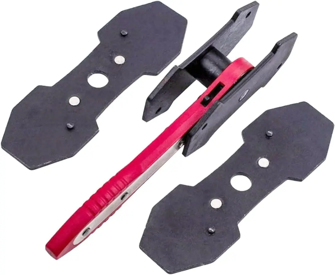 

Brake Caliper Press Tool with 2PCS Steel Plates, 360° Ratchet Piston Spreader & Hanger (1PC)
