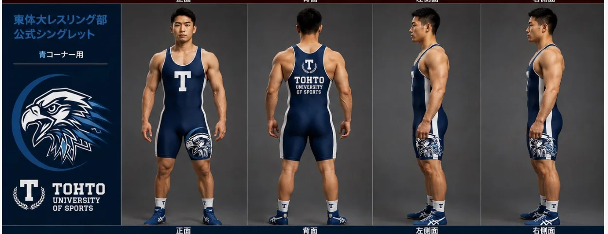 Image of Tohto Sport University Wrestling Club Singlet