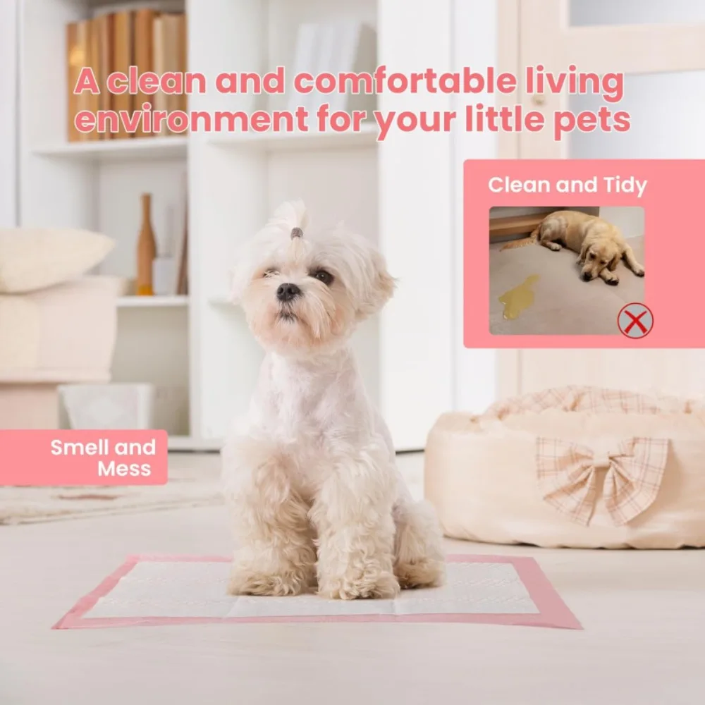 100/50/30/20/10Pcs Pet Toilet Training Pad Disposable Urine Pad, Pet Urine Pad Absorbent, Universal for Cats and Dogs Quick-Dry view 3