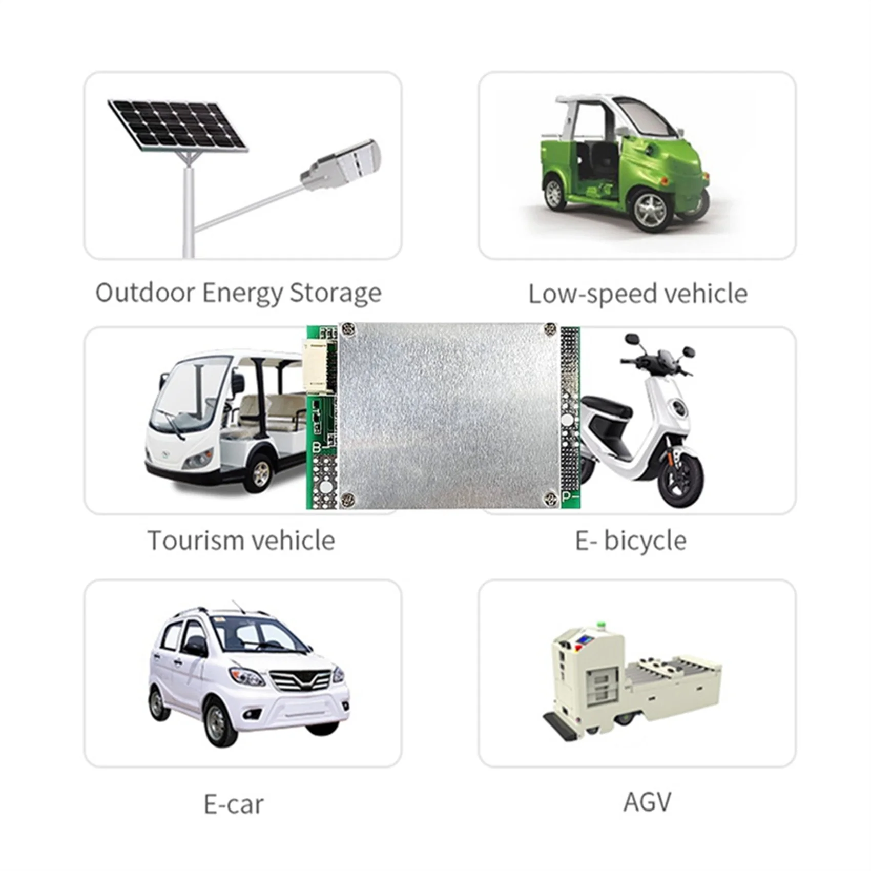 4S Lithium Iron Phosphate Battery Protection Board with Balanced Charging and Amplifying Current 100A Power 12V