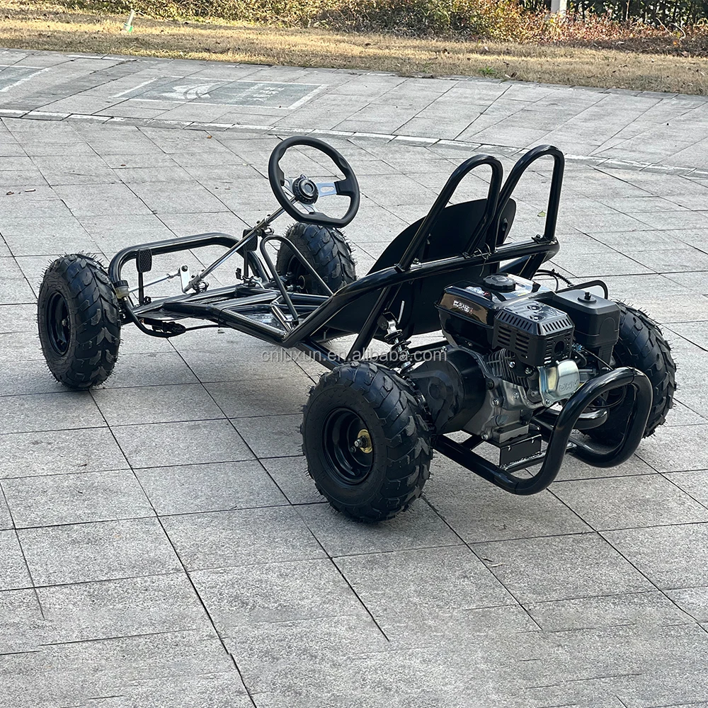Wholesale Price Sale Single Seat Karting 212cc 4 Stroke Wind Cooler Chain Drive Gas Powered Go Kart for Kids