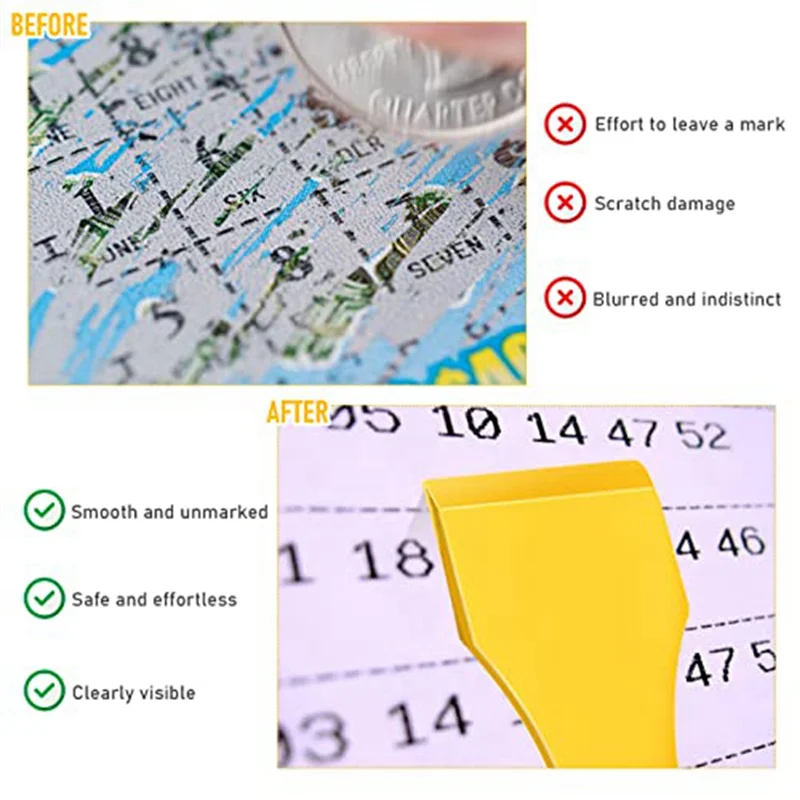 20 PCS Plastic Scraper Tool Keychain Lottery Ticket Scratcher Tool Keychain Scraper for Lottery Tcket Scratcher Keyring TQ