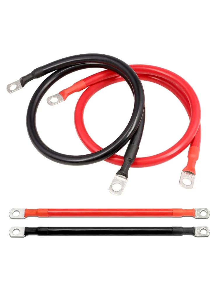 8AWG 6AWG 4AWG Batterie-Wechselrichter-Kabelset mit Anschlüssen 20/30/40/50/60CM Mehradriges RV-Kupferkabel Solarstrom-Verbindungskabel