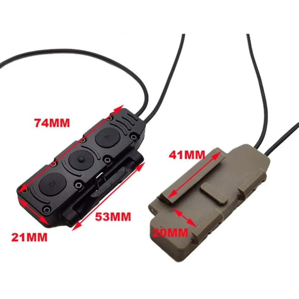 

DBAL PEQ15 Three control mouse tail wire control SF/2.5/3.5 interface adaptable to M600/300 flashlight always on
