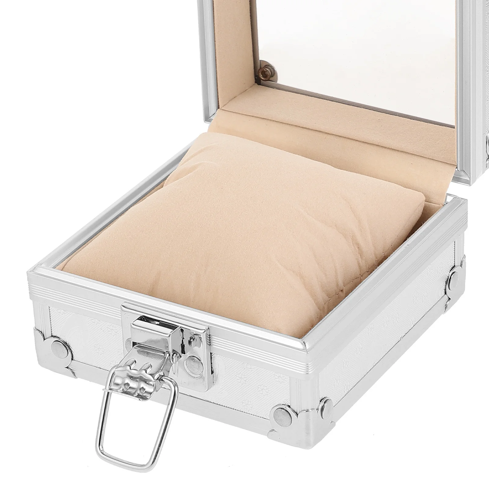 

Single Watch Box Transparent Lid Portable Travel Case Jewelry Organizer Storage Display Holder for Men Women Organizer for Watch