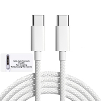 60W USB TYPE C Cable TYPE C to TYPE C PD Fast Charging For Apple iPhone 15 Pro Max Huawei Xiaomi Samsung C-C Cable trade price