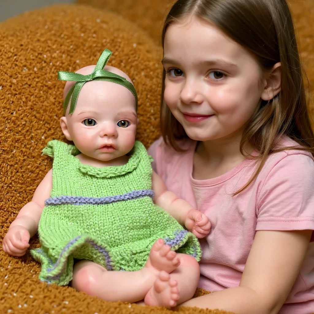 

Aizwa1 10Inch Solid Silicone Meadow Reborn Girl Baby Doll Lifelike bebe reborn reallista de silicone