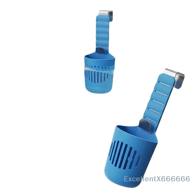 Hanging Drain Basket No Drilling Tool Free Installation Firm Hold for Laundry Room Small Laundry Supply Storage view 5