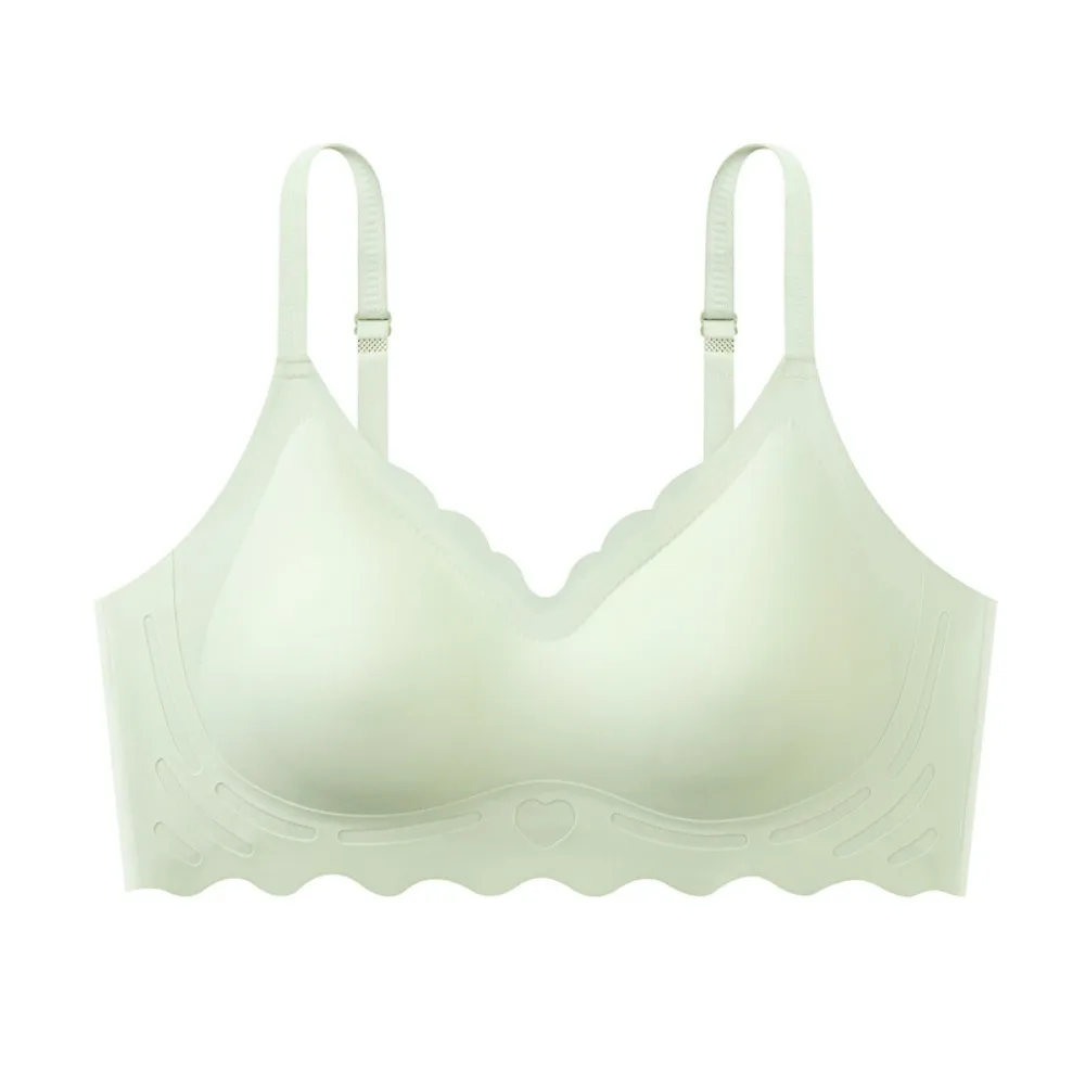 

Comfortable Close-fitting Seamless Deep V Bra Lingerie Anti-sagging Brassiere for Women Shockproof Adjustable Wireless Bra Girls