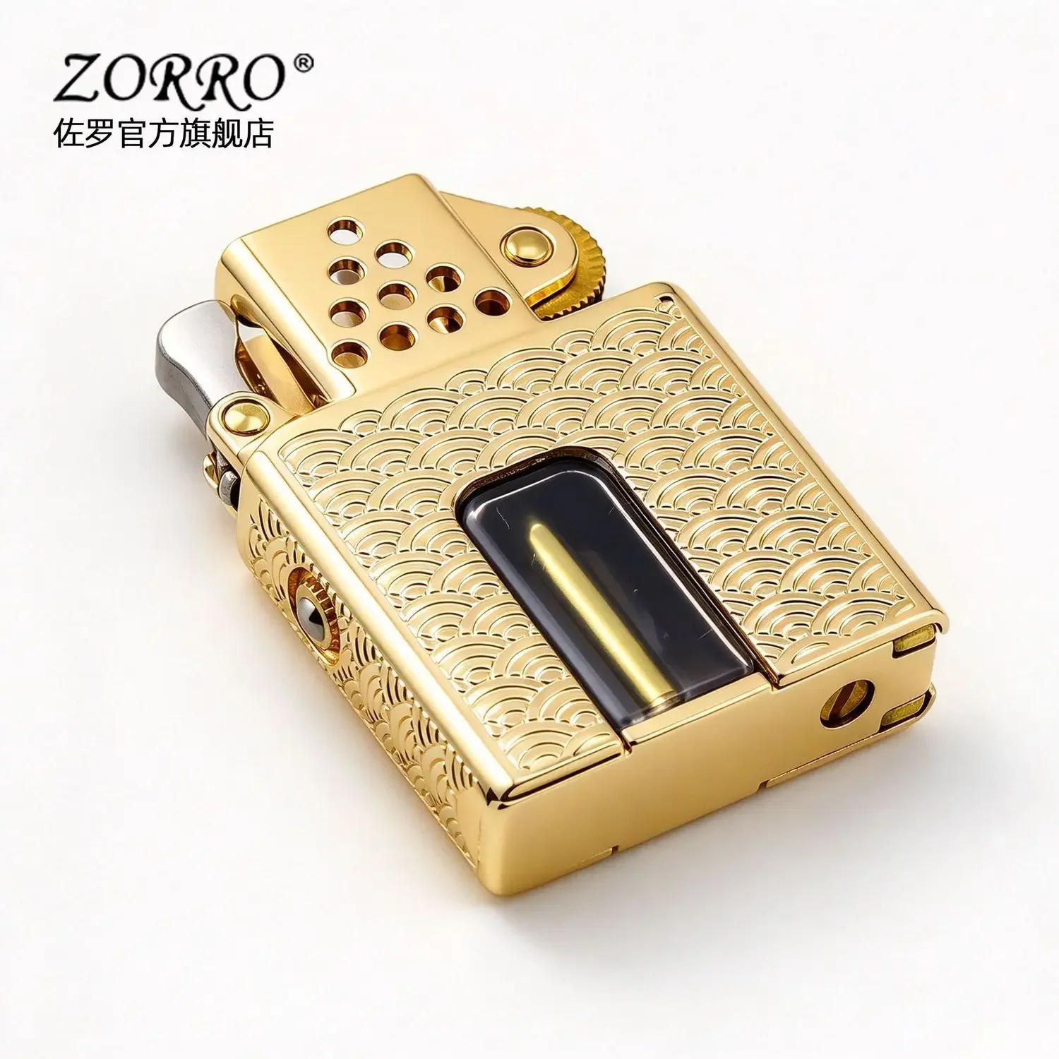 2026 ZORRO new split transparent oil tank insert, lighter liner, cigarette accessories, men's gift