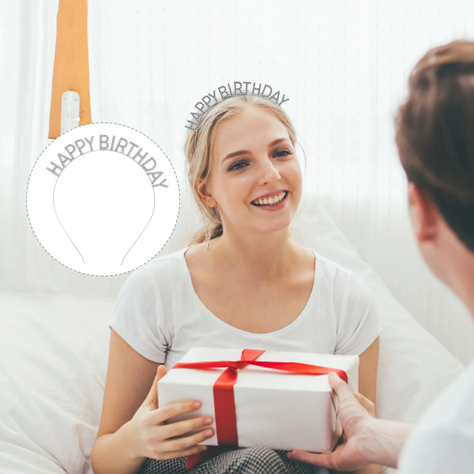 

Birthday Headband for Girls Rhinestone Crown Decoration Geburtstagsfeier-tiara Alloy Geburtstagskronen Bride