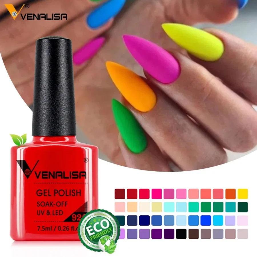 

Venalisa Fashion Shiny 7.5ml Soak off UV Gel Nail Polish Nail Art Manicure Cosmetics Nail Gel Tips Varnish L1