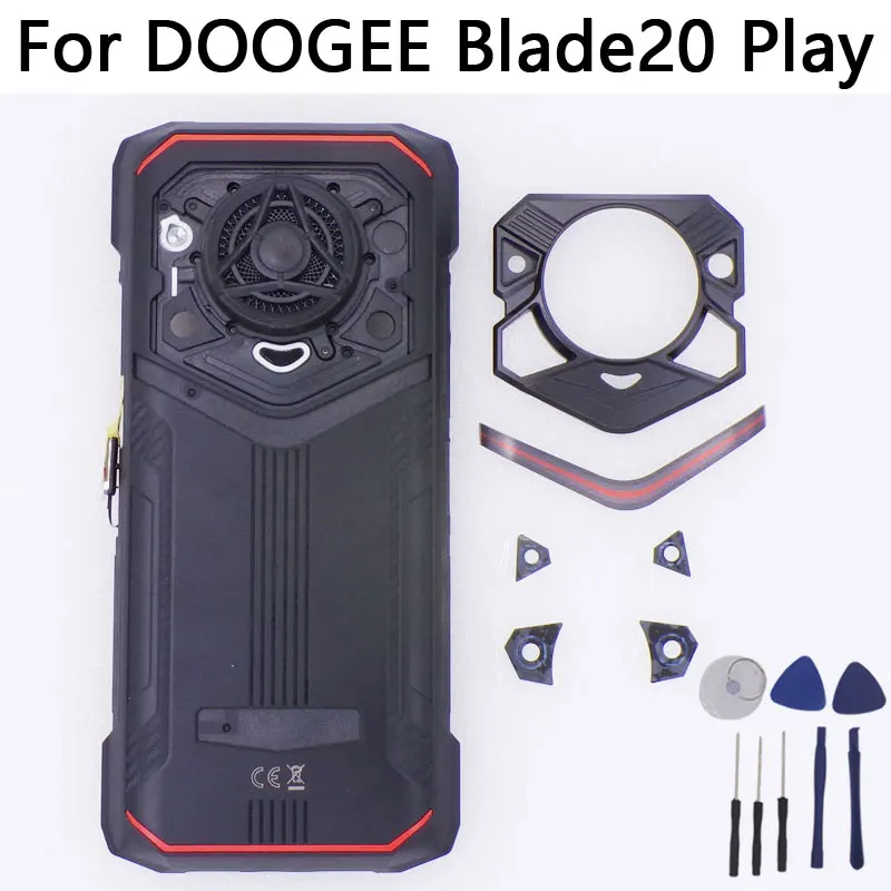 

Новая оригинальная крышка батарейного отсека DOOGEE Blade20 Play, задняя крышка, декоративные детали для объектива задней камеры для смартфона DOOGEE Blade 20 Play