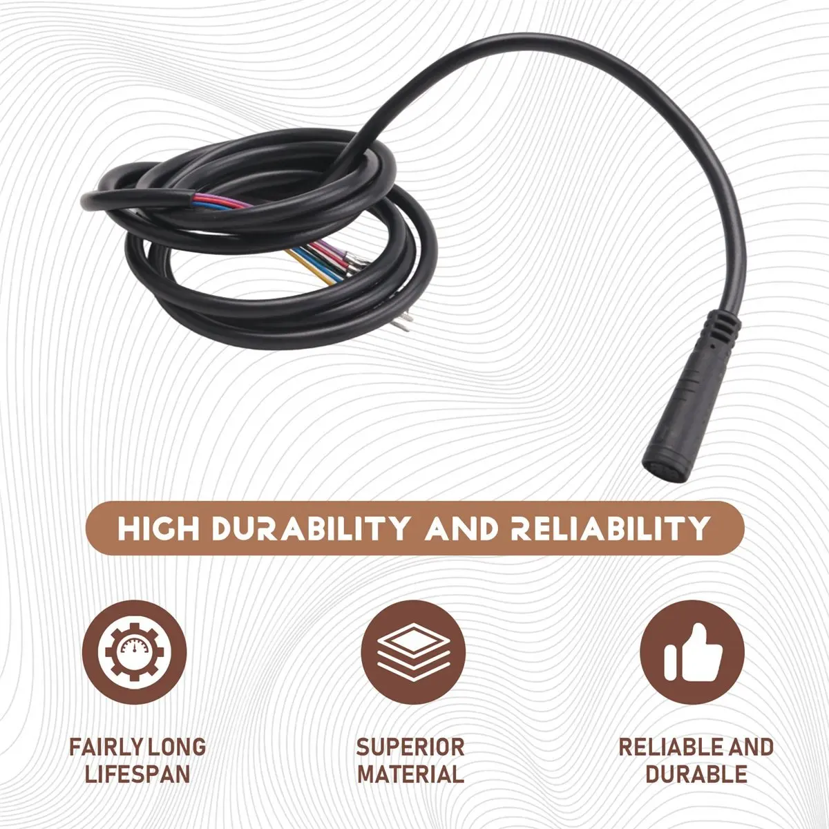 

(X07A) Водонепроницаемый 7-контактный кабель двигателя для электросамоката Kukirin G2 Master, основной проводной блок для электросамоката