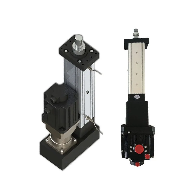 

Extension of linear servo electric cylinder, large thrust push rod folding