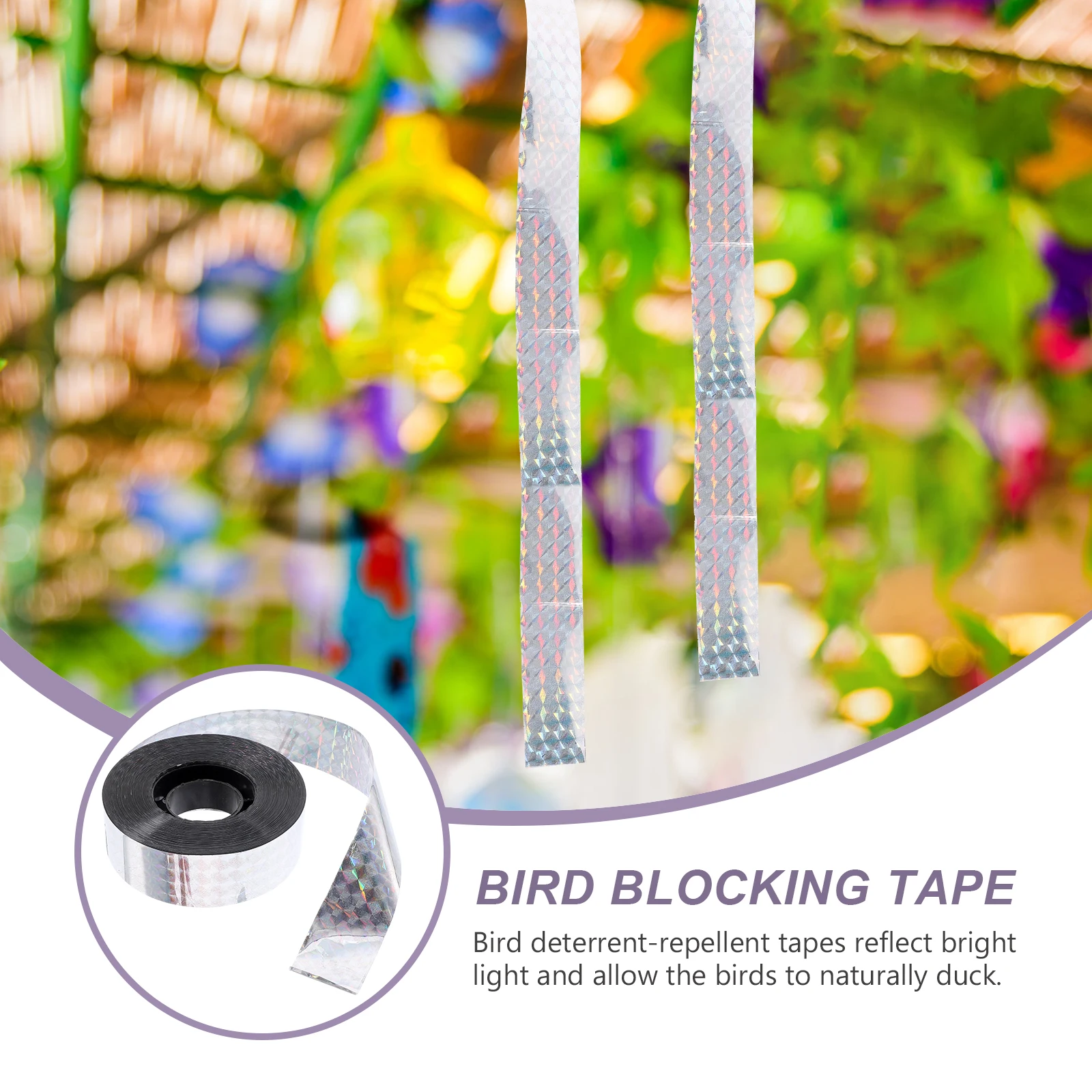 

Birdproof Belt Scaring Tools Repelling Tapes Ribbon Reflective Birds Drive Away