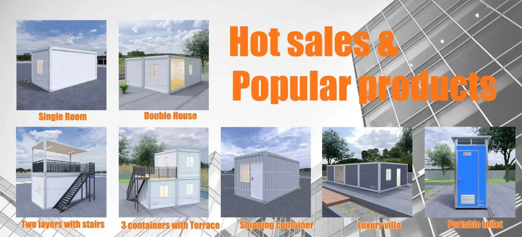 Containers House 3 in Rooms Tiny Container Livable House with Bathroom Flat Pack Container House