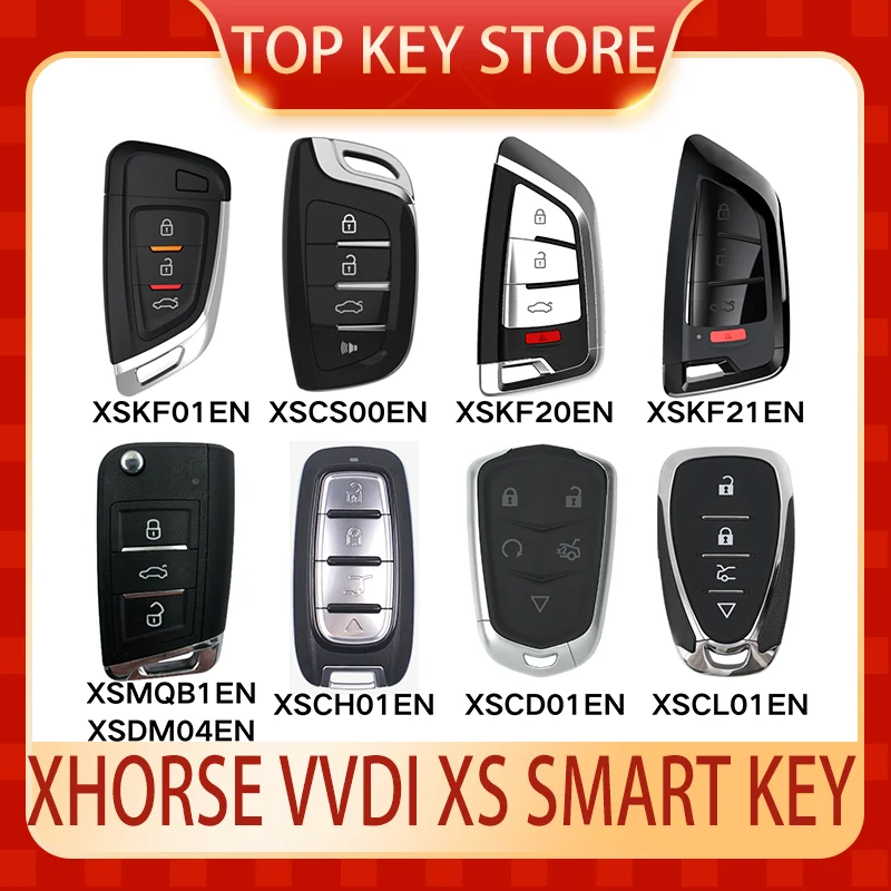 

Xhorse XSKF01EN XSCS00EN XSKF20EN XSKF21EN XSMQB1EN XSDM04EN XSCH01EN XSCD01EN XSCL01EN Smart key VVDI2 Mini Key tool Max plus