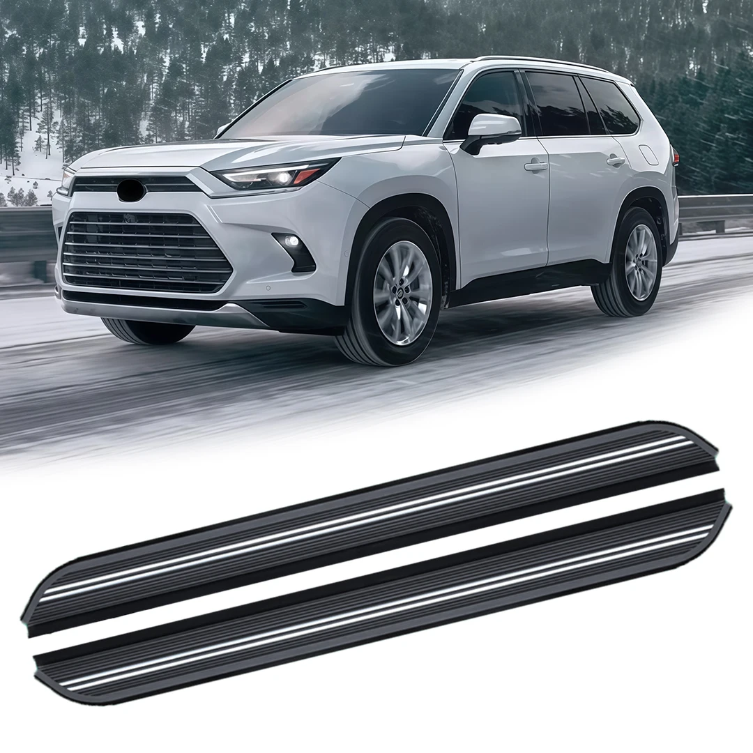 2 قطعة يناسب تويوتا جراند هايلاندر 2024 2025 2026 باب ثابت الجانب خطوة دواسة تشغيل مجلس Nerf بار