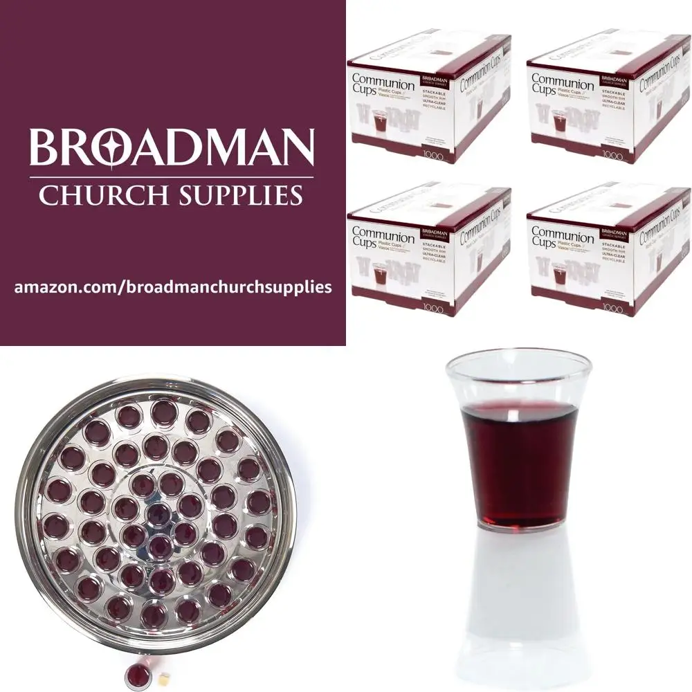 

4000 одноразовых перерабатываемых пластиковых стаканчиков для причастия