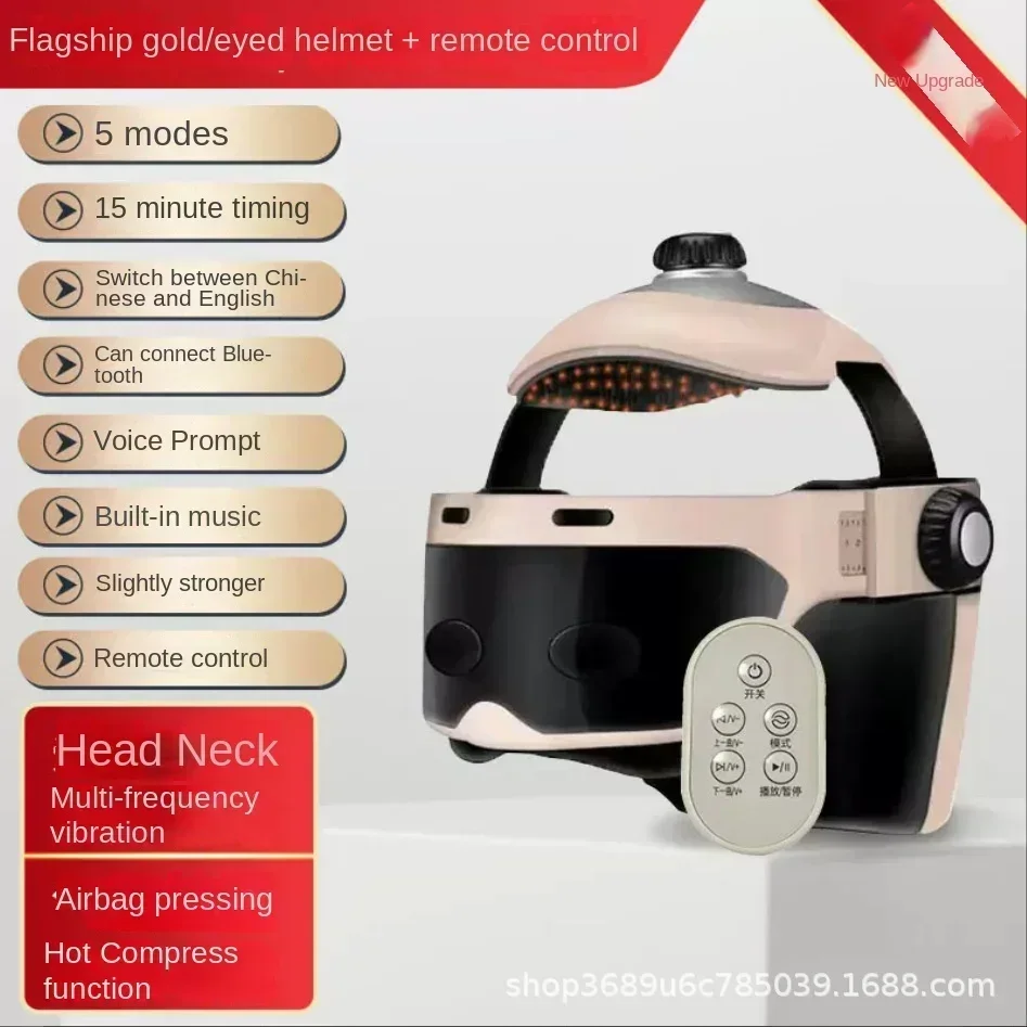 Practical bestseller Electric Head Massager Scalp Automatic Hot Compress Relaxation Massager for Headaches Air Pressure Kneading view 2