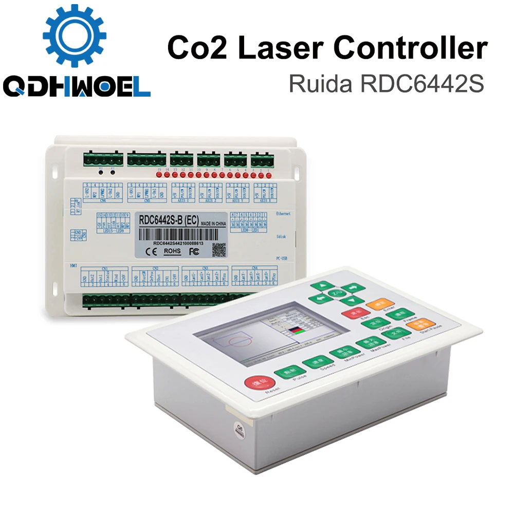 QDHWOEL Ruida RDC6442S RDC6442G Co2 Laser Controller for Laser Engraving and Cutting MachineRD Control System